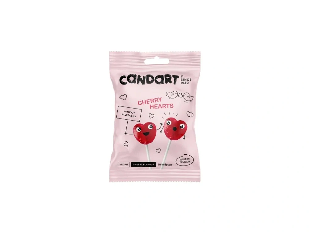 Candart Lízátka srdce 110g