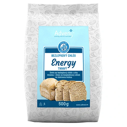 Bezlepkový chléb ENERGY tmavý