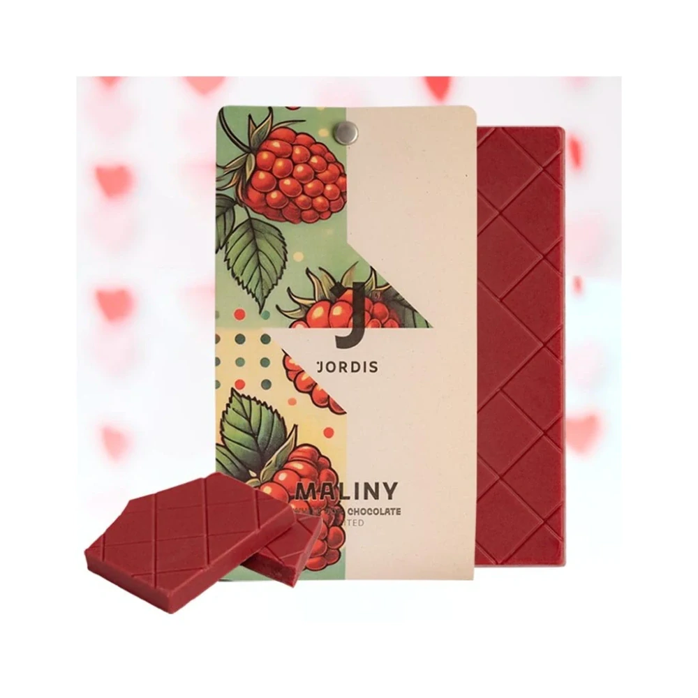 Bílá čokoláda s malinami Jordi's Chocolate | 50 g