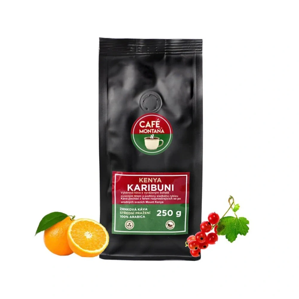 Kenya Karibuni zrnková káva 500g