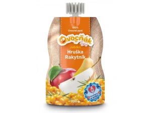 Hruškové pyré s rakytníkem 200g - Ovocňák