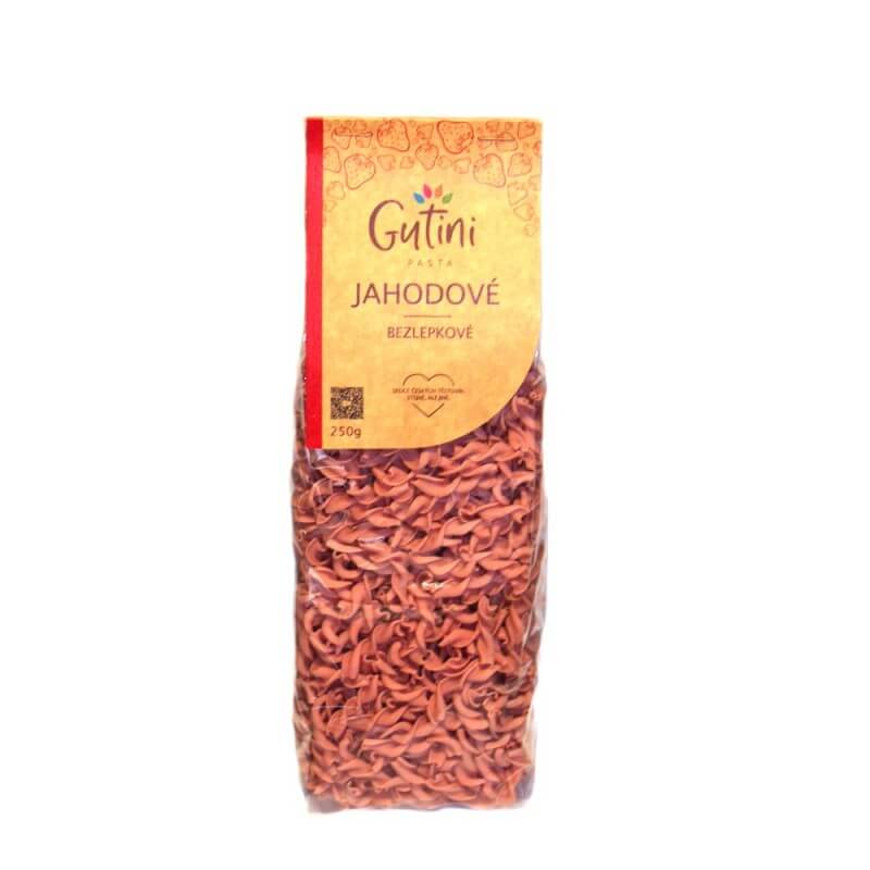 Gutini bezlepkové těstoviny jahodové 250g