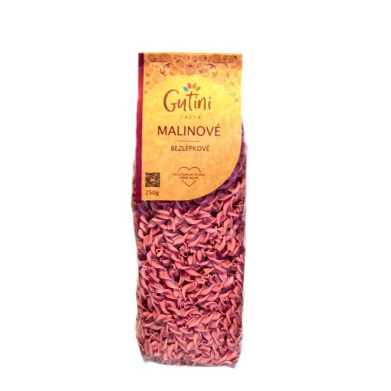 Gutini bezlepkové těstoviny malinové 250g