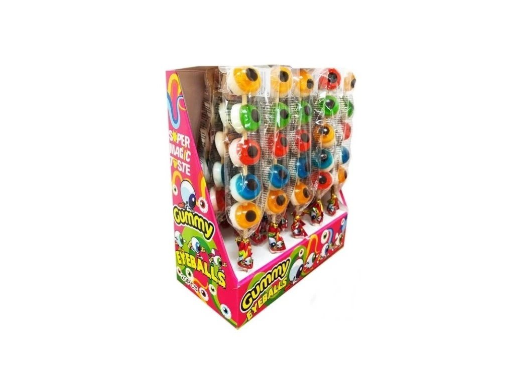 Gummy Eyeballs Želé oči na špejli 18g