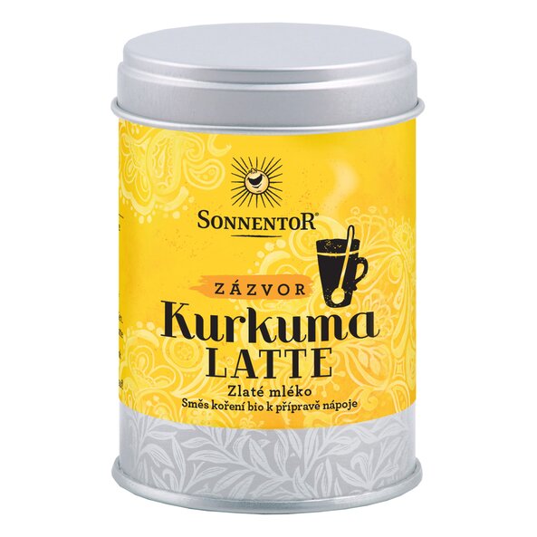 Kurkuma Latte - zázvor bio 60g dóza - Sonnentor
