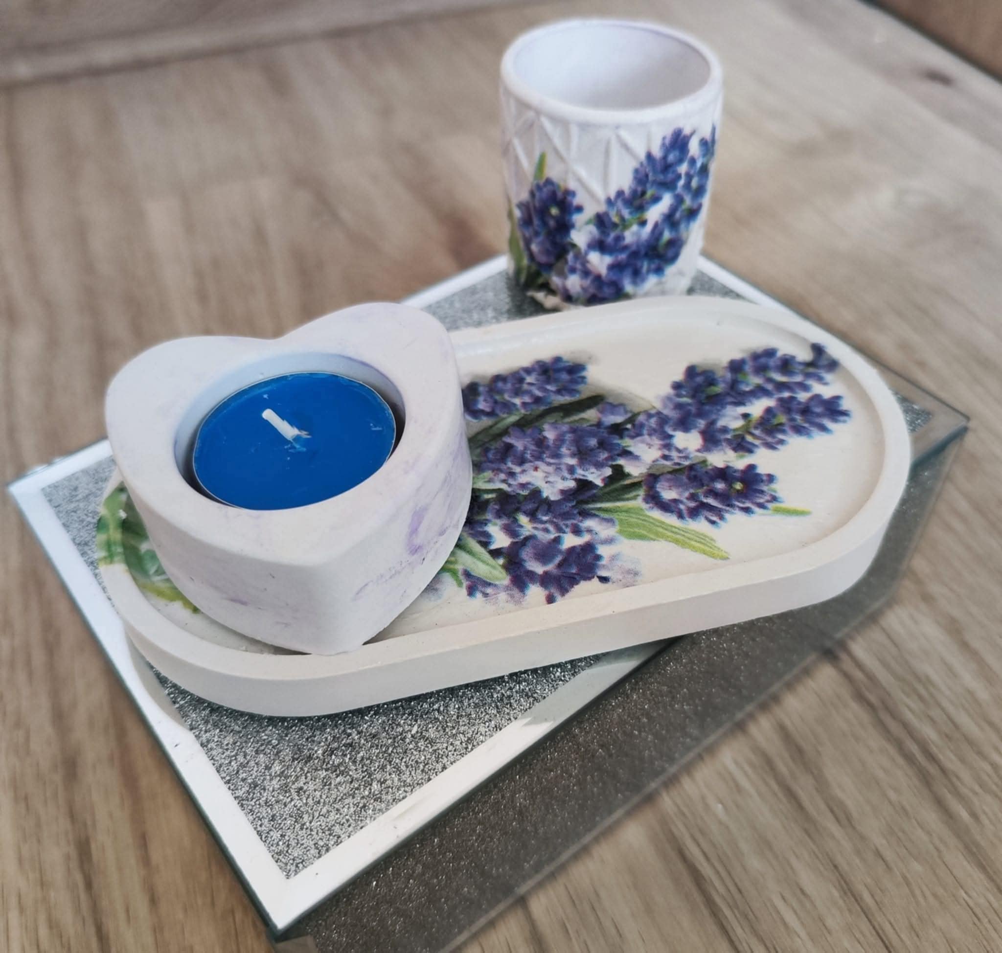 Sada s levandulovým vzorem 💜