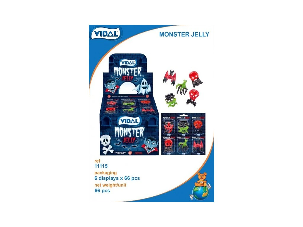 Vidal Monster Jelly Strašidelné želé 11g