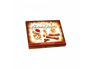 Carla Čokoládové jazýčky vánoční přebal 100g