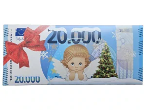Fikar Vánoční čokoládová bankovka 20 000 Euro 60g