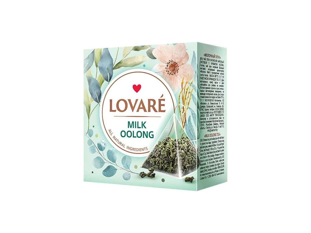 Lovaré Zelený čaj Milk Oolong 15 pyramidek