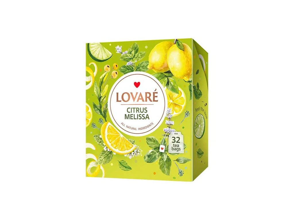 Lovaré Citrus Melissa Zelený čaj s příchutí 32sáčků