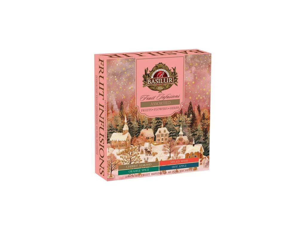 Basilur Christmas Fruit Vánoční kolekce ovocných čajů 40x1,8g