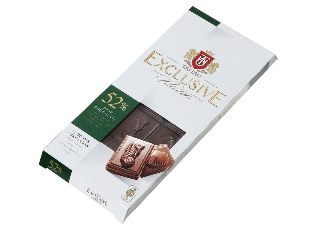 TaiTau Exclusive Prémiová hořká čokoláda 52% 100g