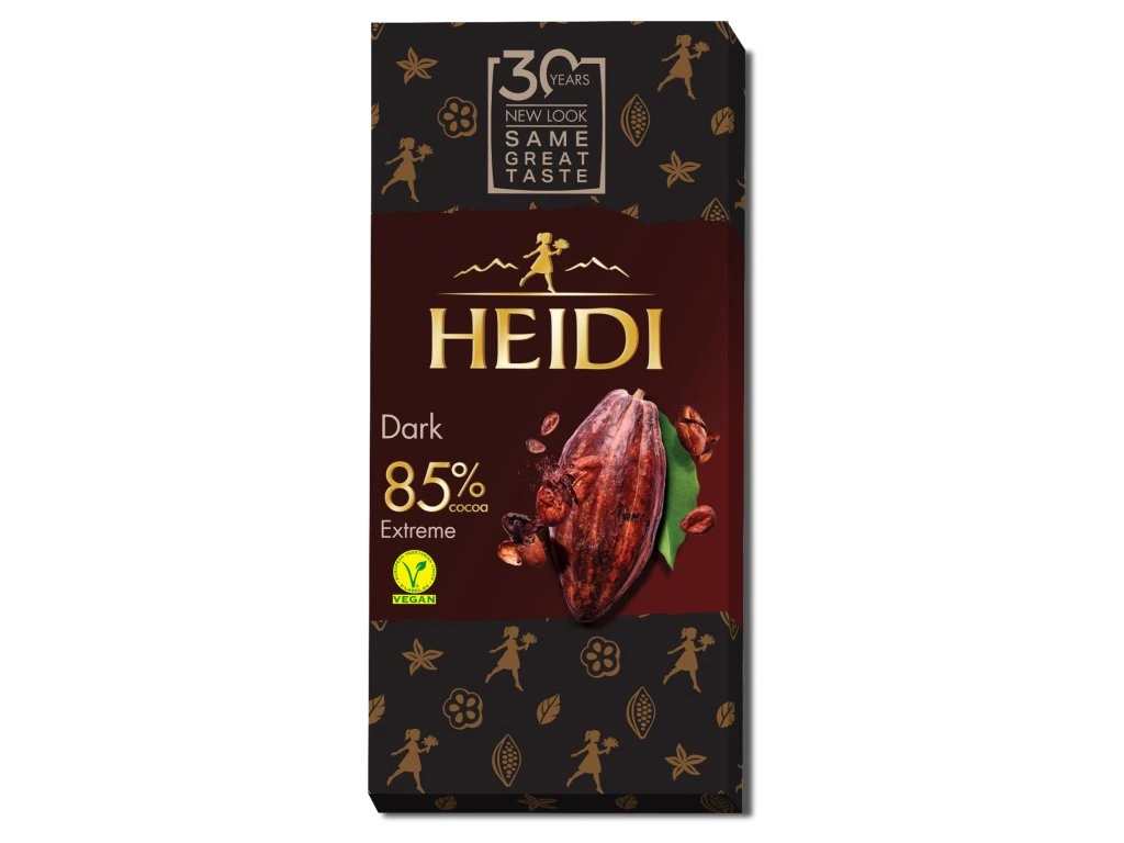Heidi Čokoláda Dark Extreme 85% Extra hořká čokoláda 80 g