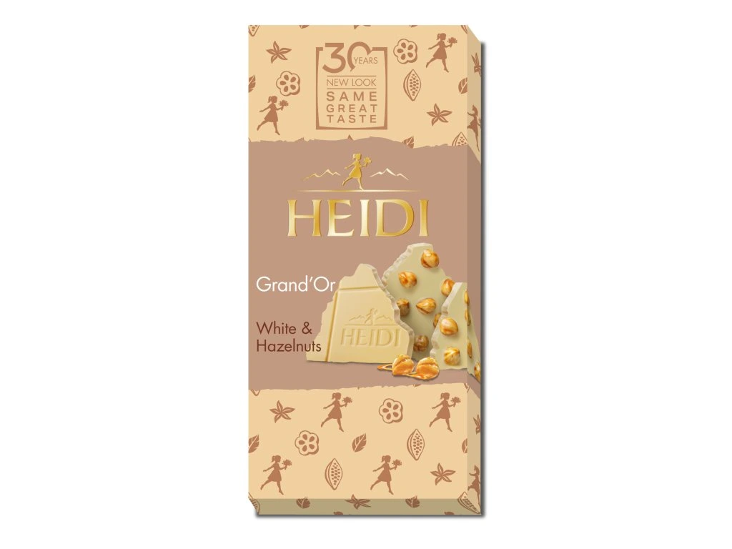 Heidi bílá čokoláda s karamelizovanými ořechy 100g