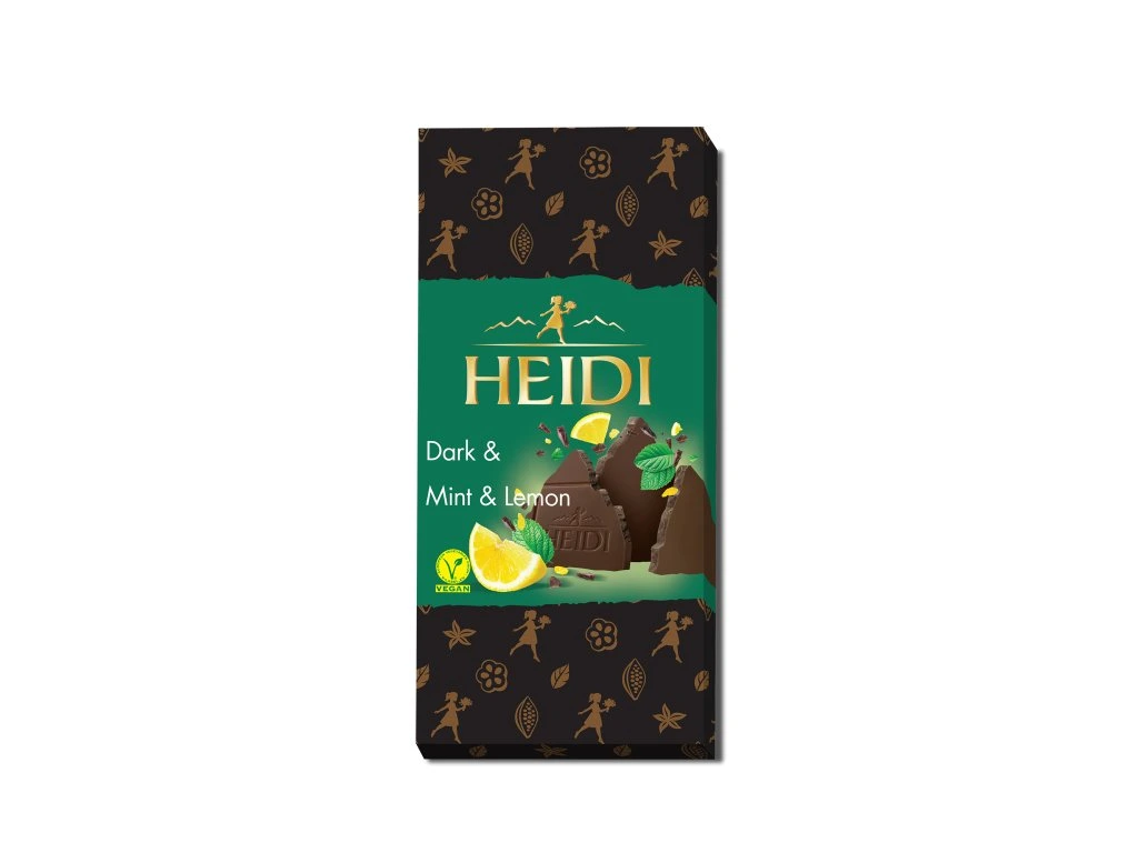 Heidi Hořká čokoláda s citrónem a mátou 80g