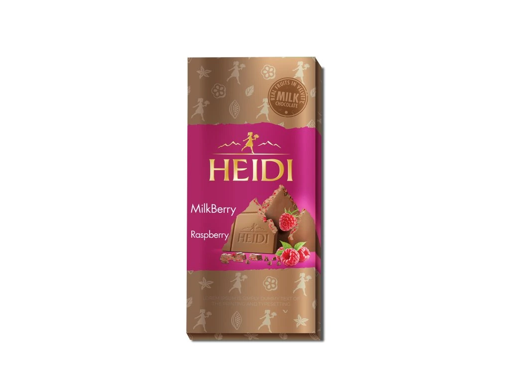Heidi Mléčná čokoláda s malinami 80g