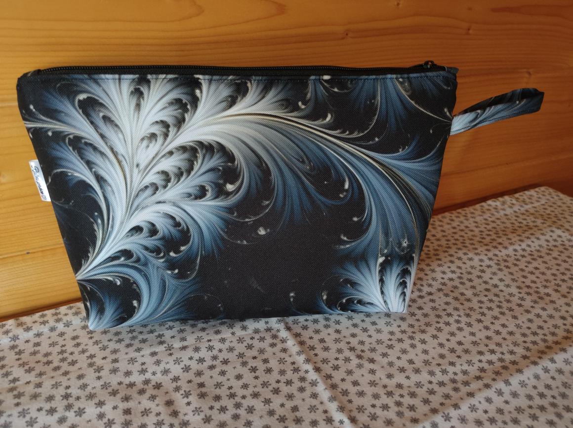 Kosmetická taštička šedomodrá