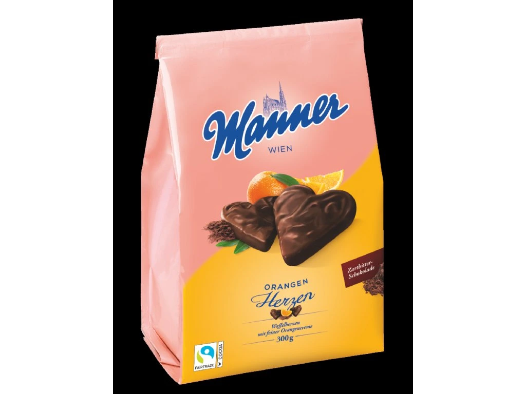 Manner Pomerančová srdíčka 300g