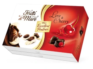 Vobro Dvoupatrová bonboniéra višně a plody moře 338g