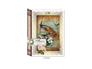 Masha Dárková Bonboniéra Kniha motiv Páv 200g