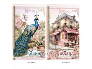 Masha kniha Romance motiv Dům, páv 200g