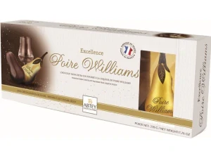 Abtey Poire Williams Hrušky z hořké čokolády plněné Williams likérem 100g