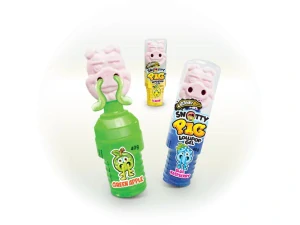 JohnyBee Snotty Pig Lízátko s cukrovým gelem 40g