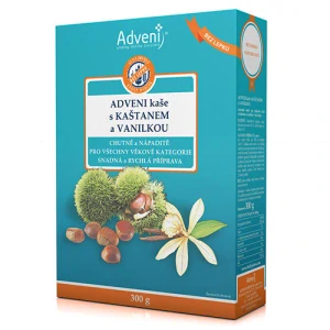 Adveni kaše s kaštanem a vanilkou