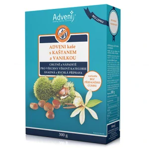Adveni kaše s kaštanem a vanilkou bez přidaného cukru