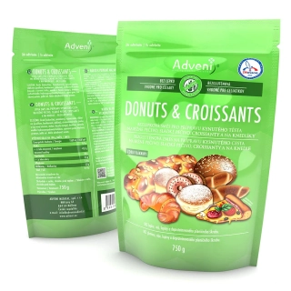 Bezlepková směs pro přípravu kynutého těsta DONUTS & CROISSANTS 750 g