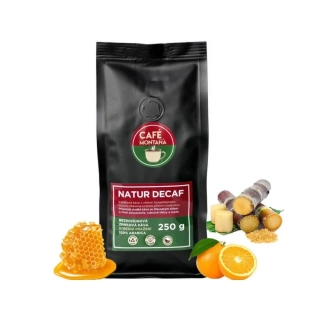 Natur Decaf bezkofeinová zrnková káva 250g